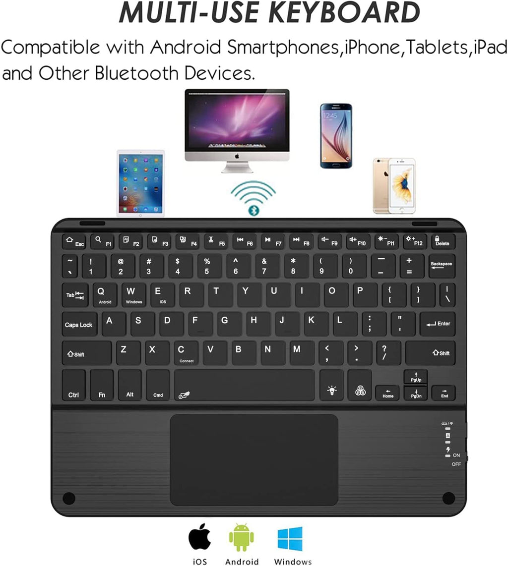 2-in-1 Bluetooth Keyboard Case for Tablets E99159