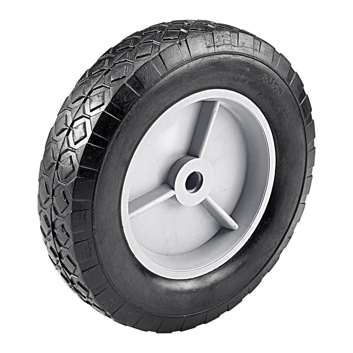 8 in. Solid Rubber Tire with PVC Hub L240951