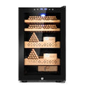 Electric Cooler Cabinet 35L with Temperature and Humidity Control, Spanish Cedar Wood Shelves and Safety Lock U7404