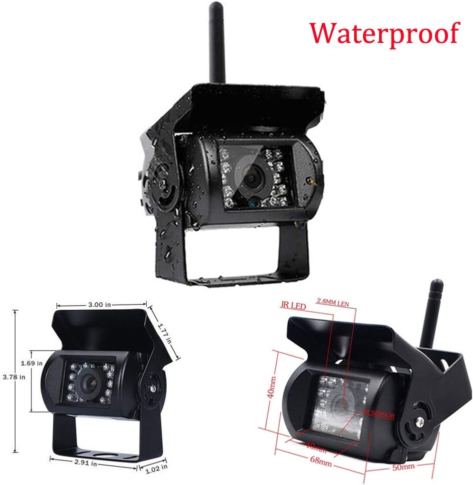 Waterproof Wireless Backup Camera with 7 HD LCD Monitor Kit G256109