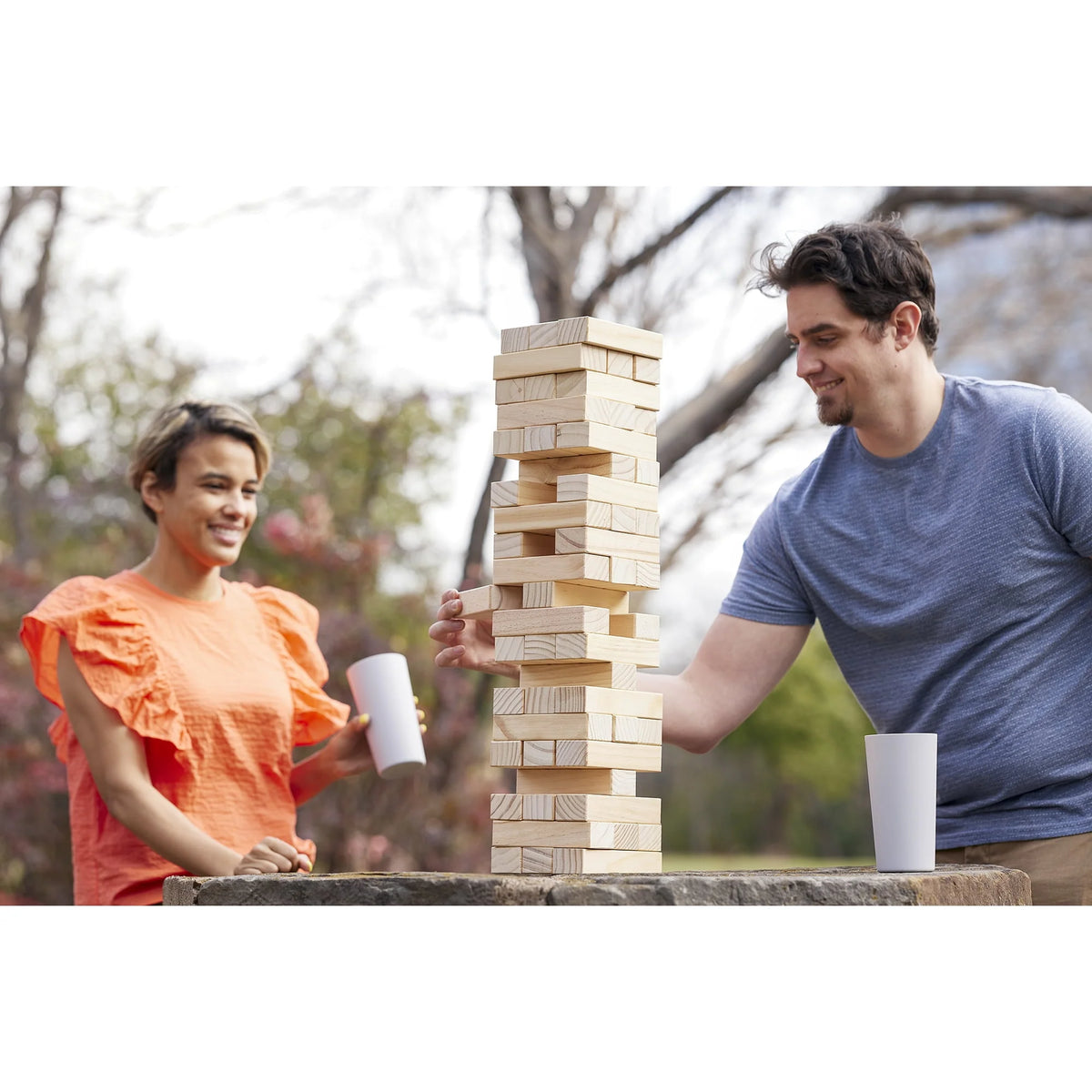 Giant Tumbling Timbers & Giant 4 in a Row Outdoor Game G56901