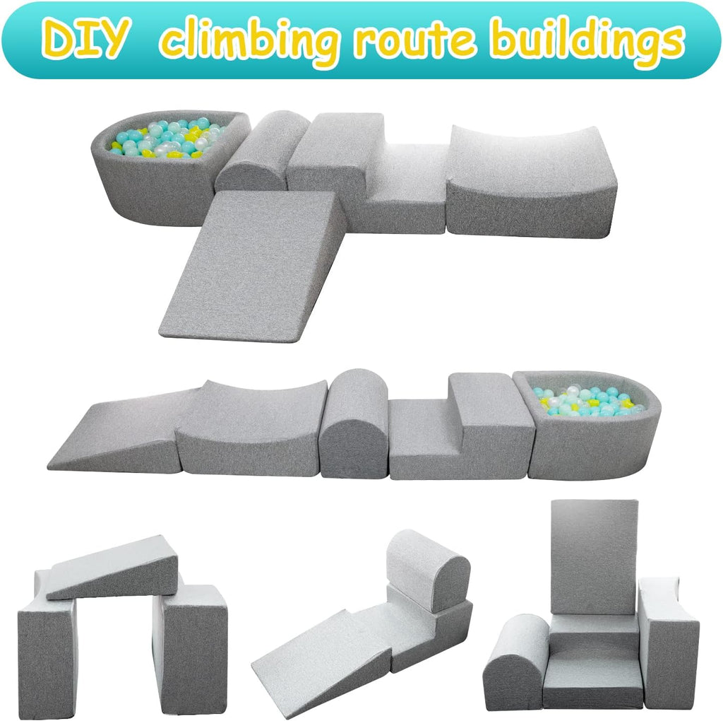Soft Foam Climbing Blocks and Ball Pit J815462