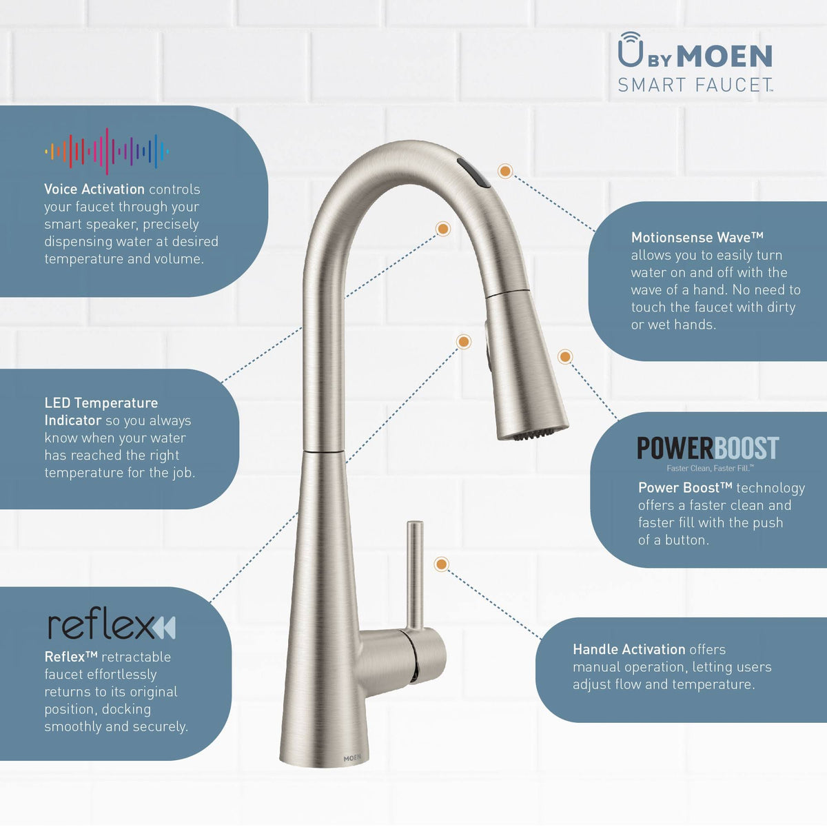 Chrome One-Handle Pulldown Kitchen Faucet D66137