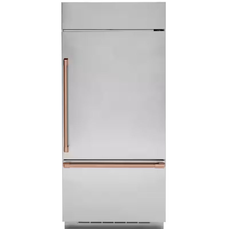 Bottom Freezer Refrigerator Handle Kit in Brushed Copper D379