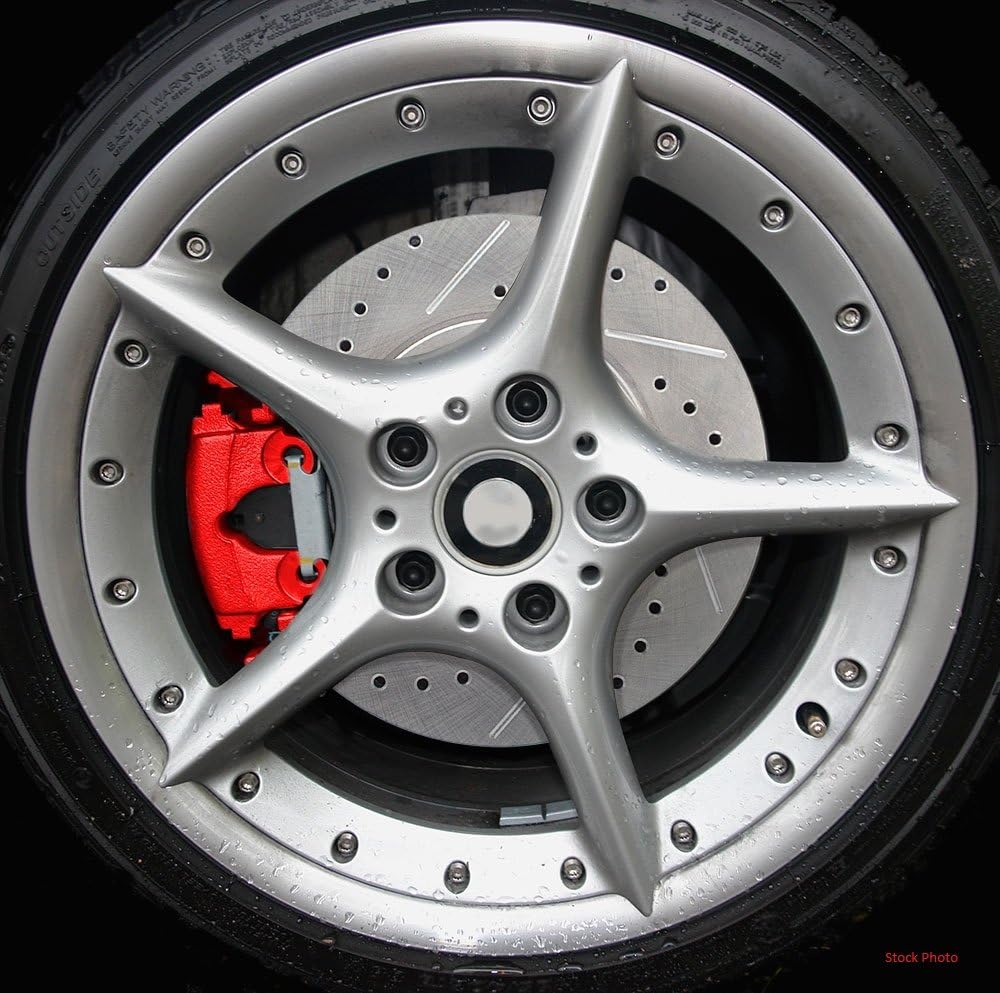 Red Powder Coated Caliper Assembly Set Kit J17392