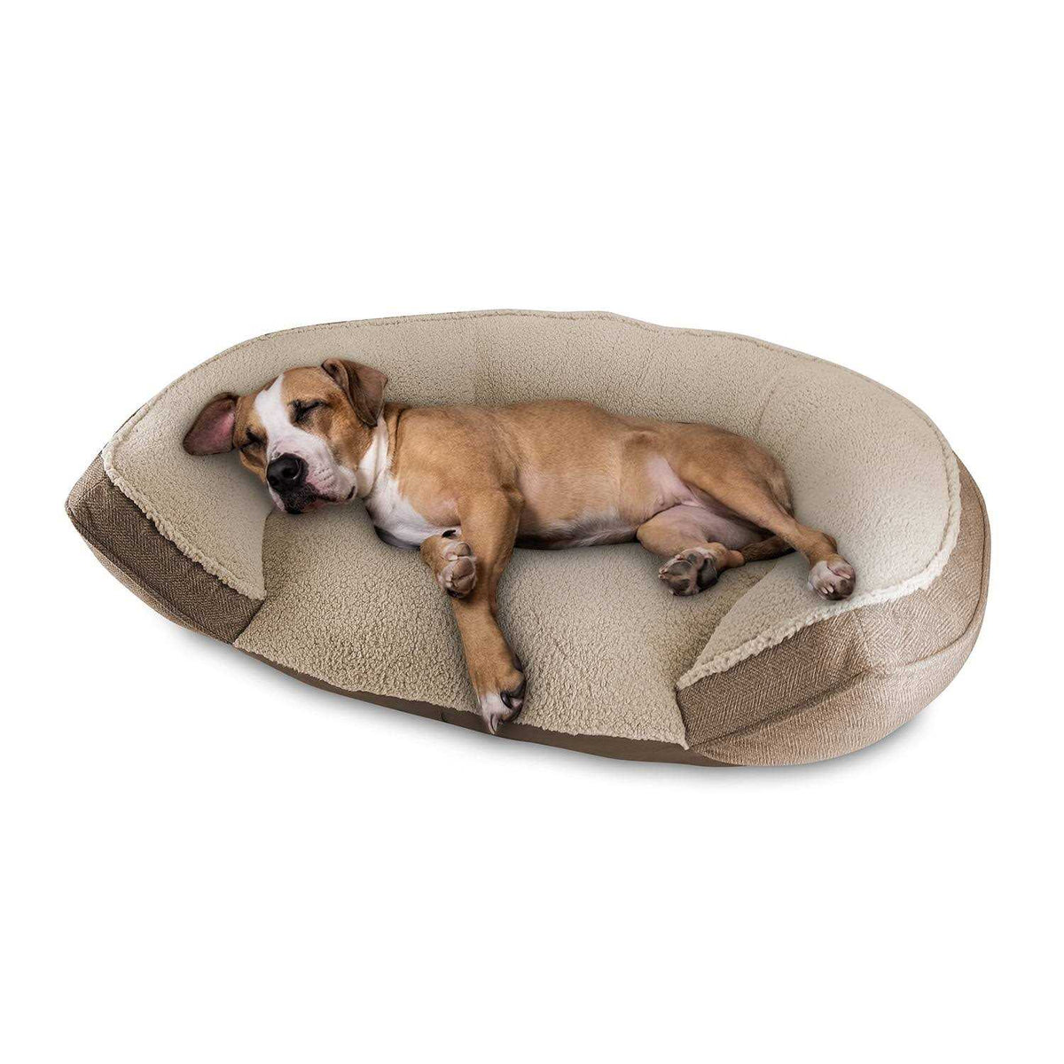 Step In Oval Round Cuddler Pet Dog Bed I82907