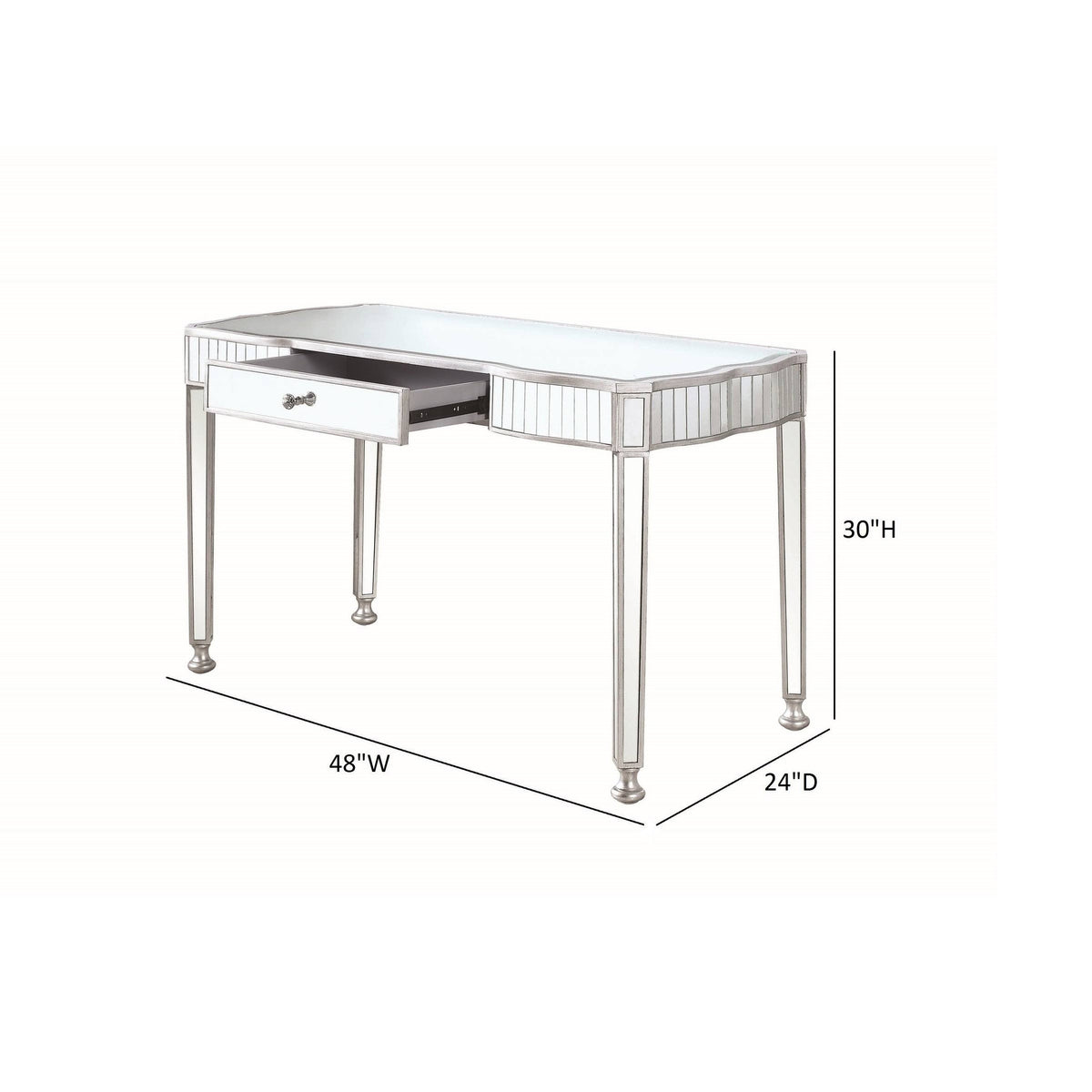 Antique Silver Writing Desk X77736