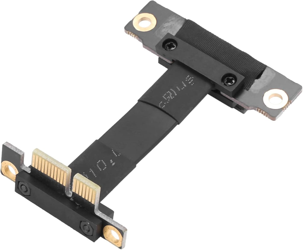 PCIE X1 Riser Cable Dual 90 Degree Right Angle 8Gbps 5cm Pack of 2 T877