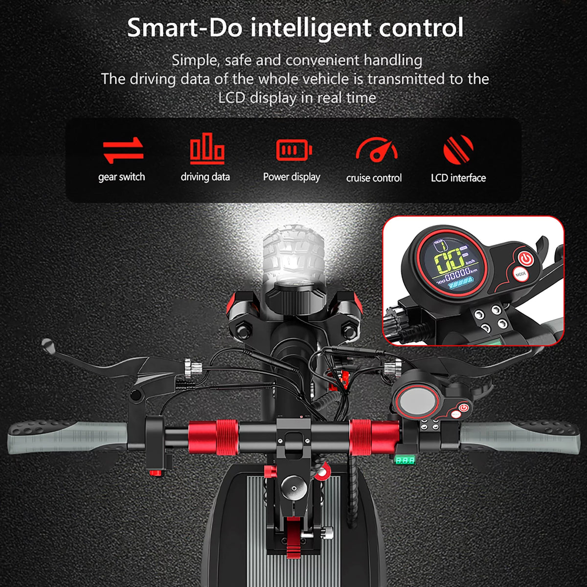 Foldable Electric Scooter with Seat G660356