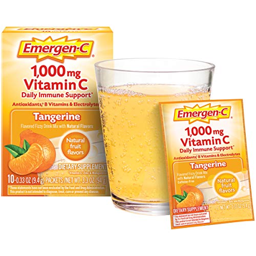 1000mg Vitamin C Powder, Tangerine Flavor - 10 Count A155