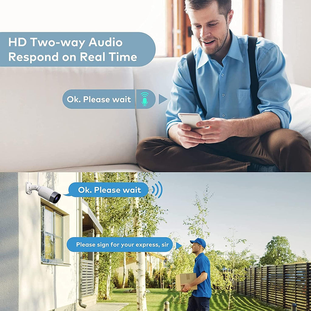 1080P WiFi Outdoor Security Cameras with Night Vision H590