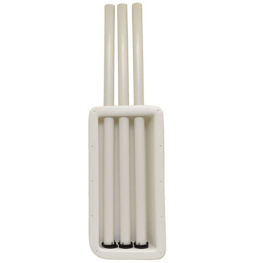 75 x 14 5/8 x 6 1/8 Inch White Boat Rod Holder Box U59489