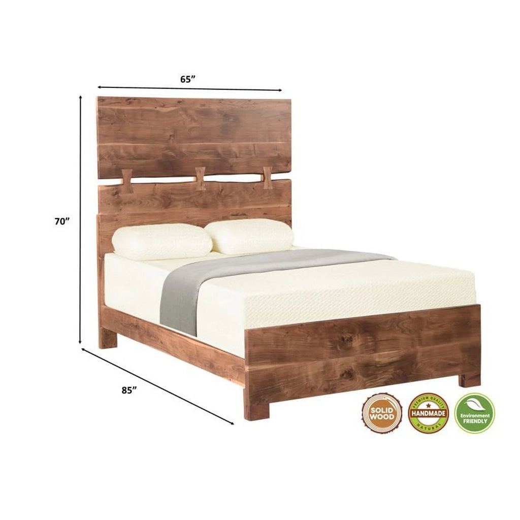Solid Wood Queen Panel Bed U96595