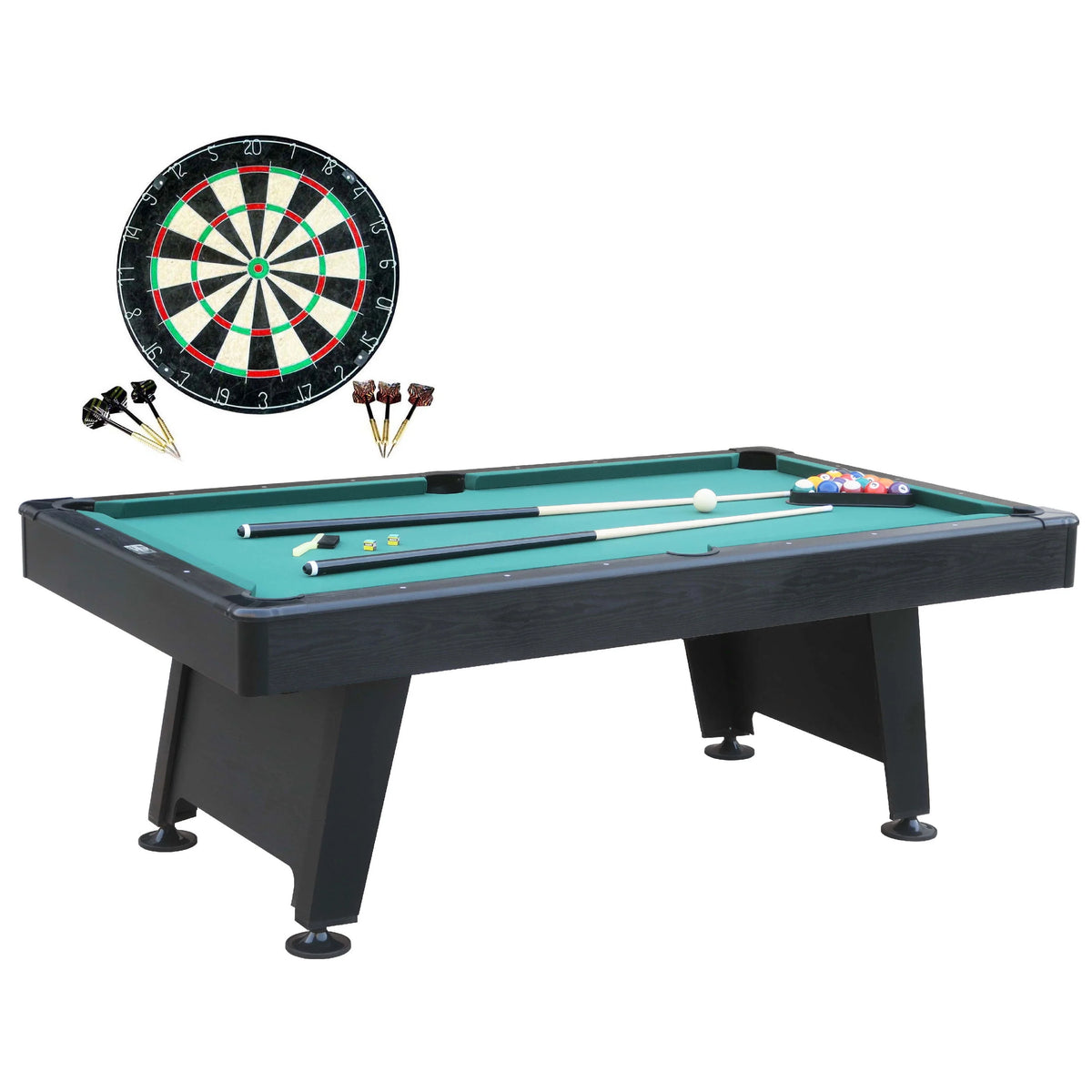 84 Arcade Pool Table with Dartboard Set B620169