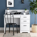 Computer Desk with Drawers and Hutch Wood Desk Q519551