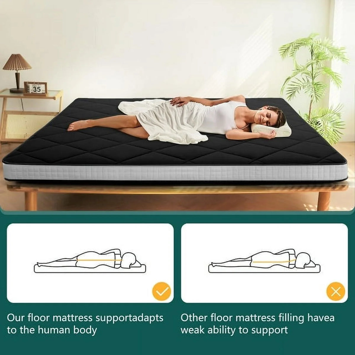 Japanese Floor Mattress with Storage Bag O873061