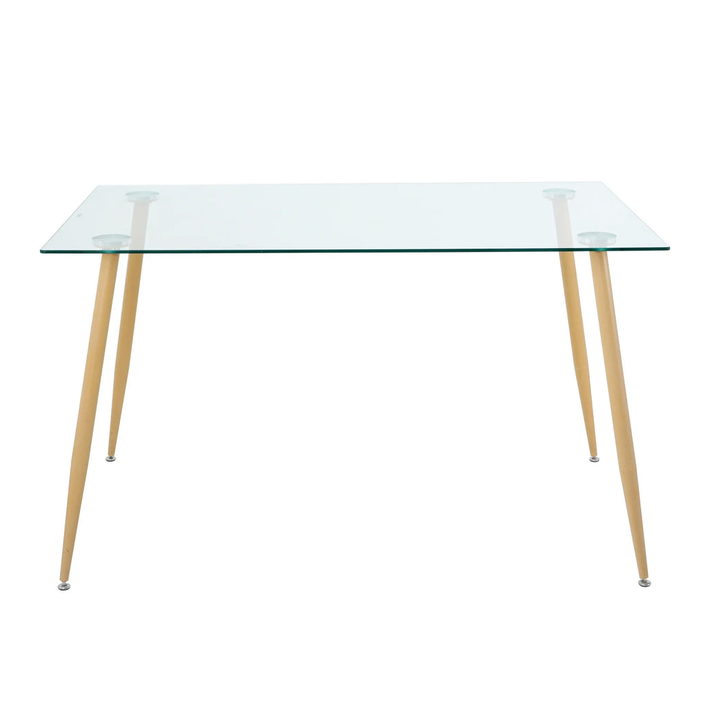 51" Rectangular Tempered Glass Dining Table F904