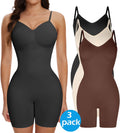 3 Packs Low Back Mid Thigh Bodysuit Shapewear Y1503