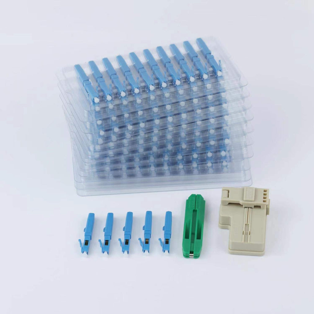 100pcs LC UPC Fiber Optic Quick Connector Single Mode 9/125 J139