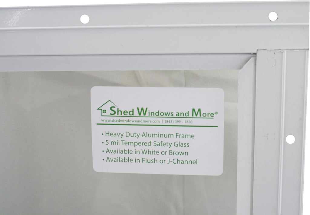 12 X 18 White Flush Playhouse Window K5180