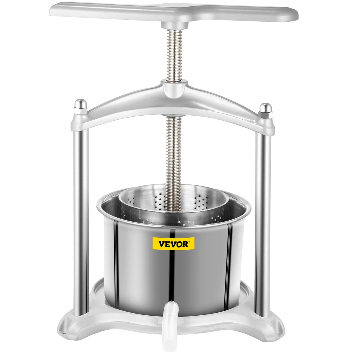 3 L Dual Stainless Steel Barrels Wine Press Machine H438792