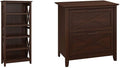 5 Shelf Bookcase in Washed Gray V379