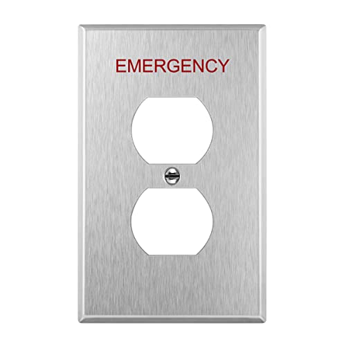 Stainless Steel 1-Gang Wall Plate L8625