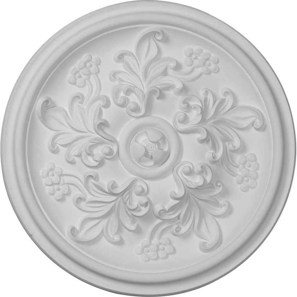 Hand-Painted Hickory Ceiling Medallion O902