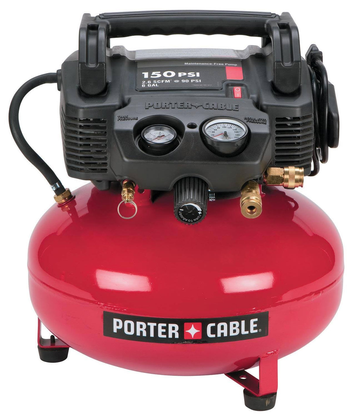 Oil-Free Pancake Air Compressor, 0.8 HP, 6 gal W162