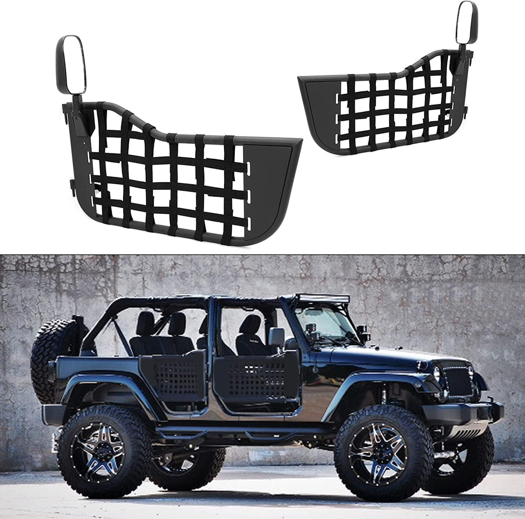 Steel Tubular Trail Door with Side Mirror E43509