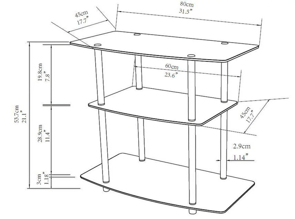 Classic Glass TV Stand K372