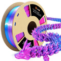 3D Printer Filament Tricolor PLA Filament 1.75mm Silk Rainbow Filament Green-Red-Blue 2.2lbs/Spool K783739