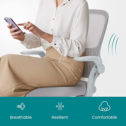 Ergonomic Mid-Back Swivel Desk Chair with Wheels Q37082