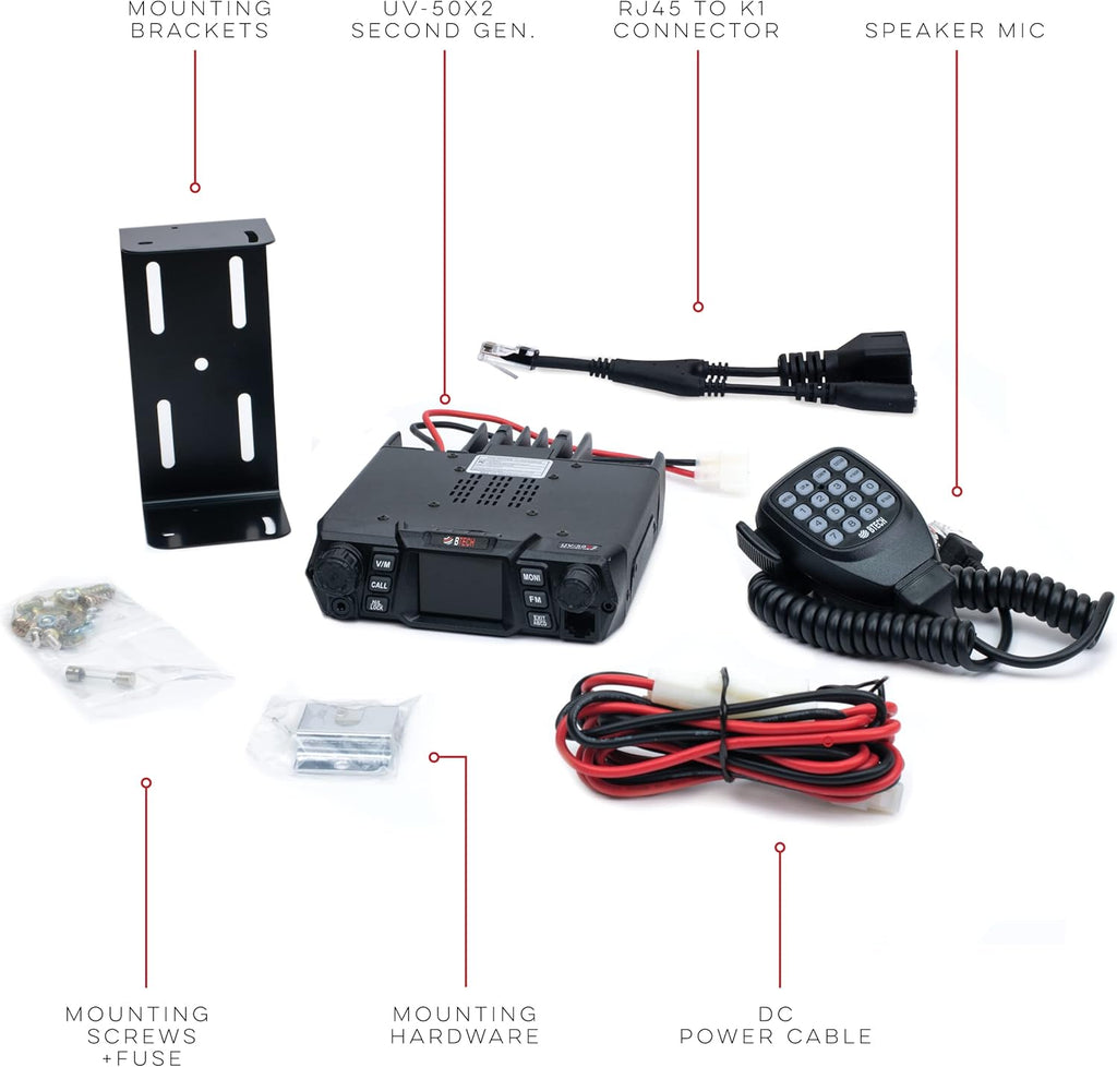 50 Watt Dual Band VHF UHF Mobile Radio G76720