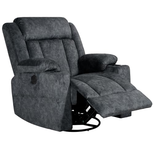 Brown Massage Rocking Recliner Chair with Heat and USB F698241