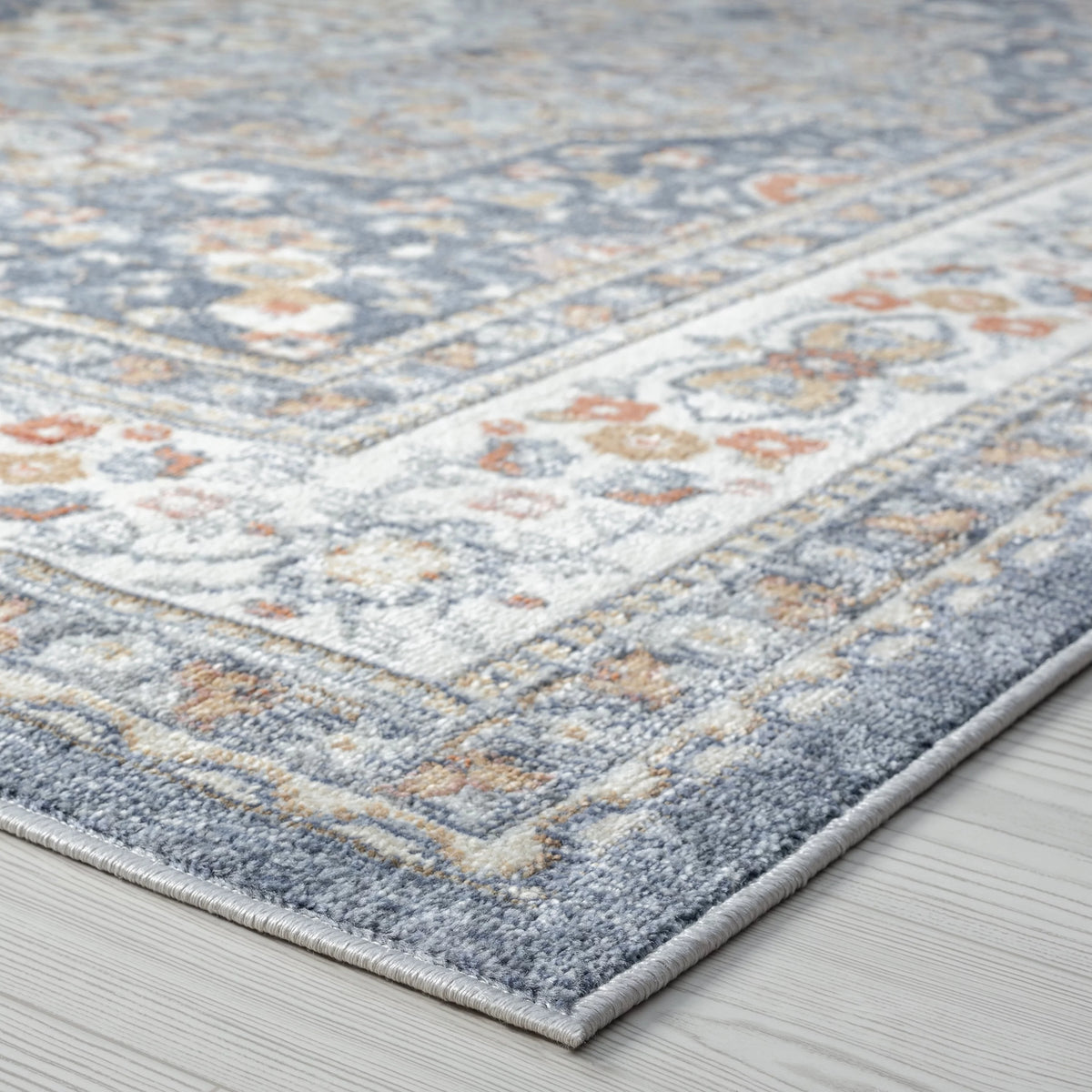 5x8 Area Rug Navy Gray I800