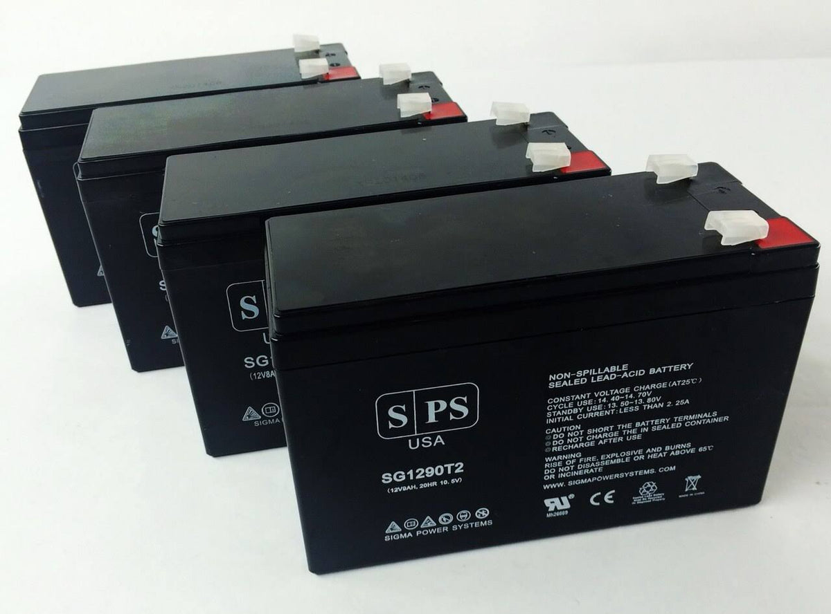 12V 9Ah Replacement Battery (Terminal T2) (4 Pack) I275