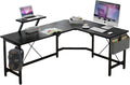 L Shaped Corner Desk, 59 inches Computer Desk with Monitor Stand G40293