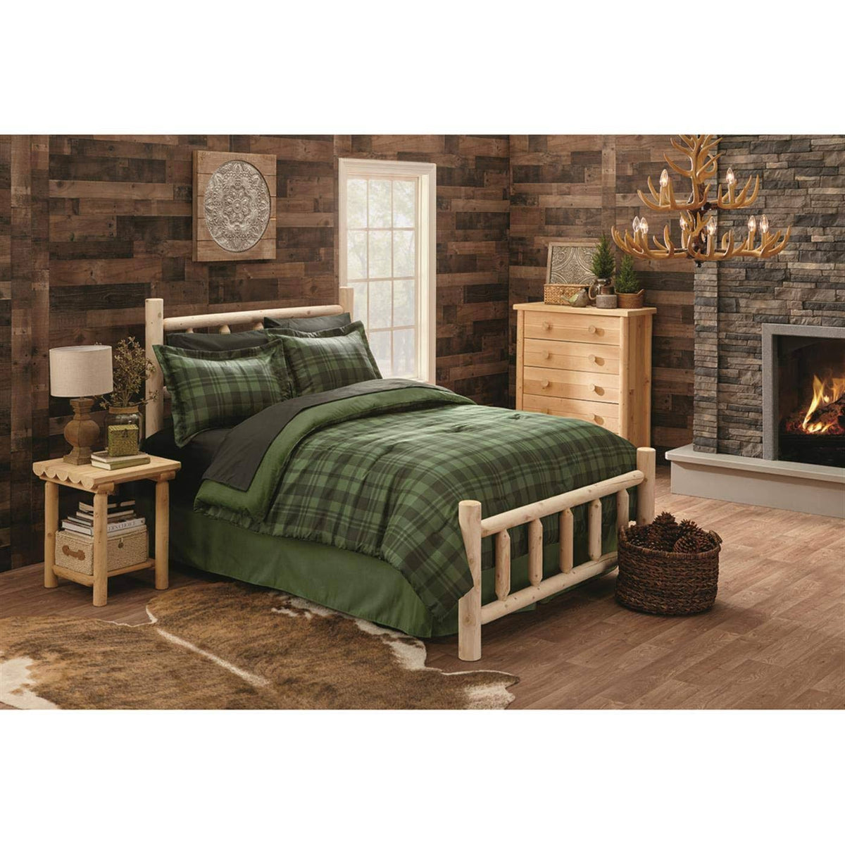 Cedar Log Bed King G904694