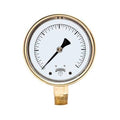 4x22 Brass Case Pressure Gauges Q174