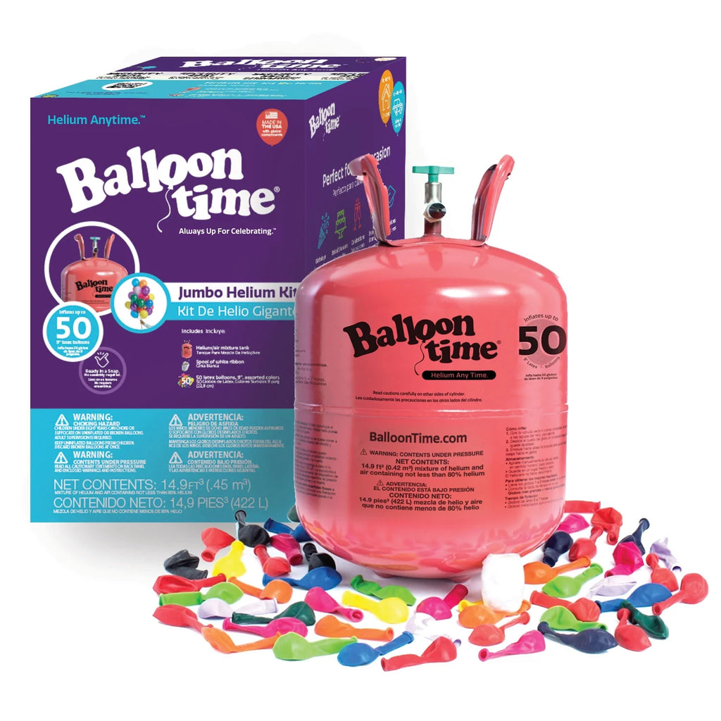 12in Helium Tank Kit with Latex Balloons Q261