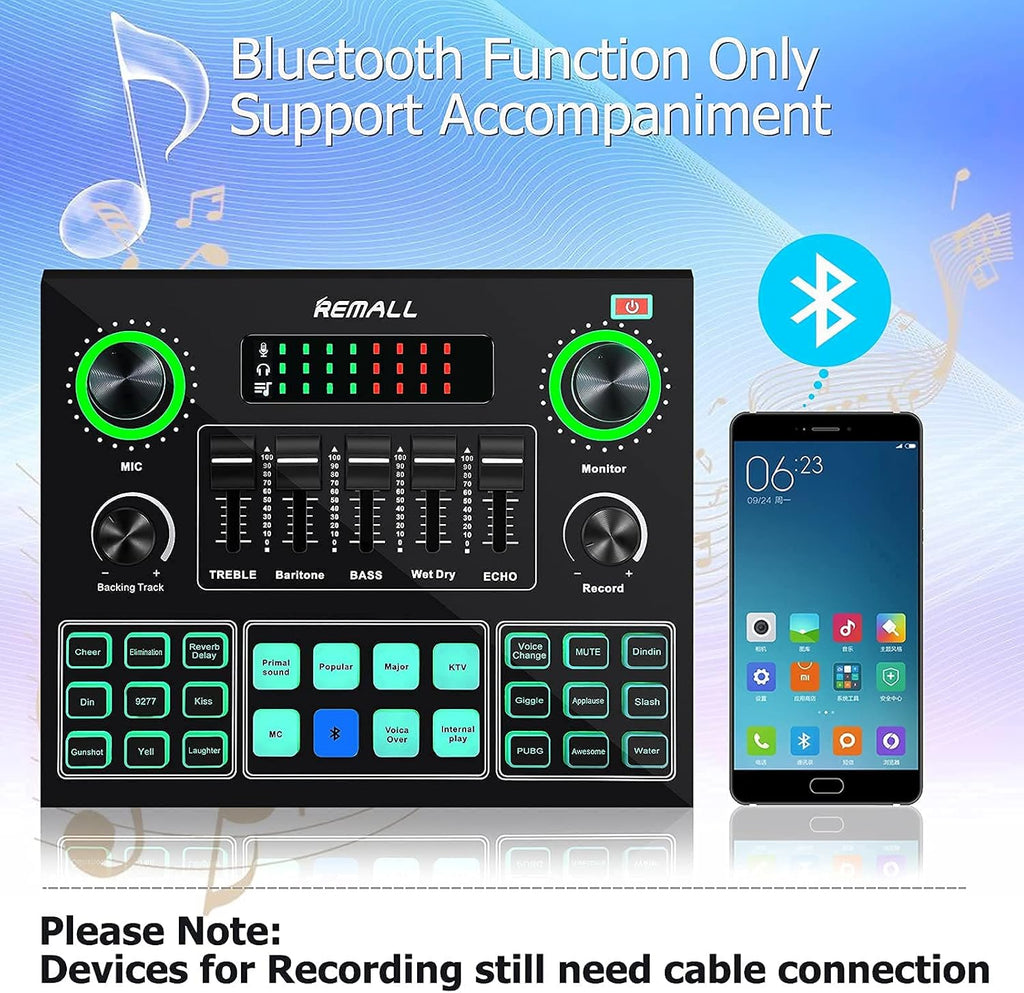 Audio Interface Mixer Sound Effects Board F7402