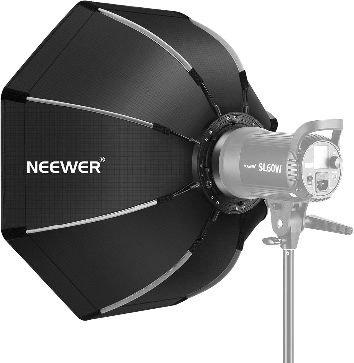 35.4 inches Foldable Octagonal Softbox with Bowens Mount Speedring, Carrying Case L4608