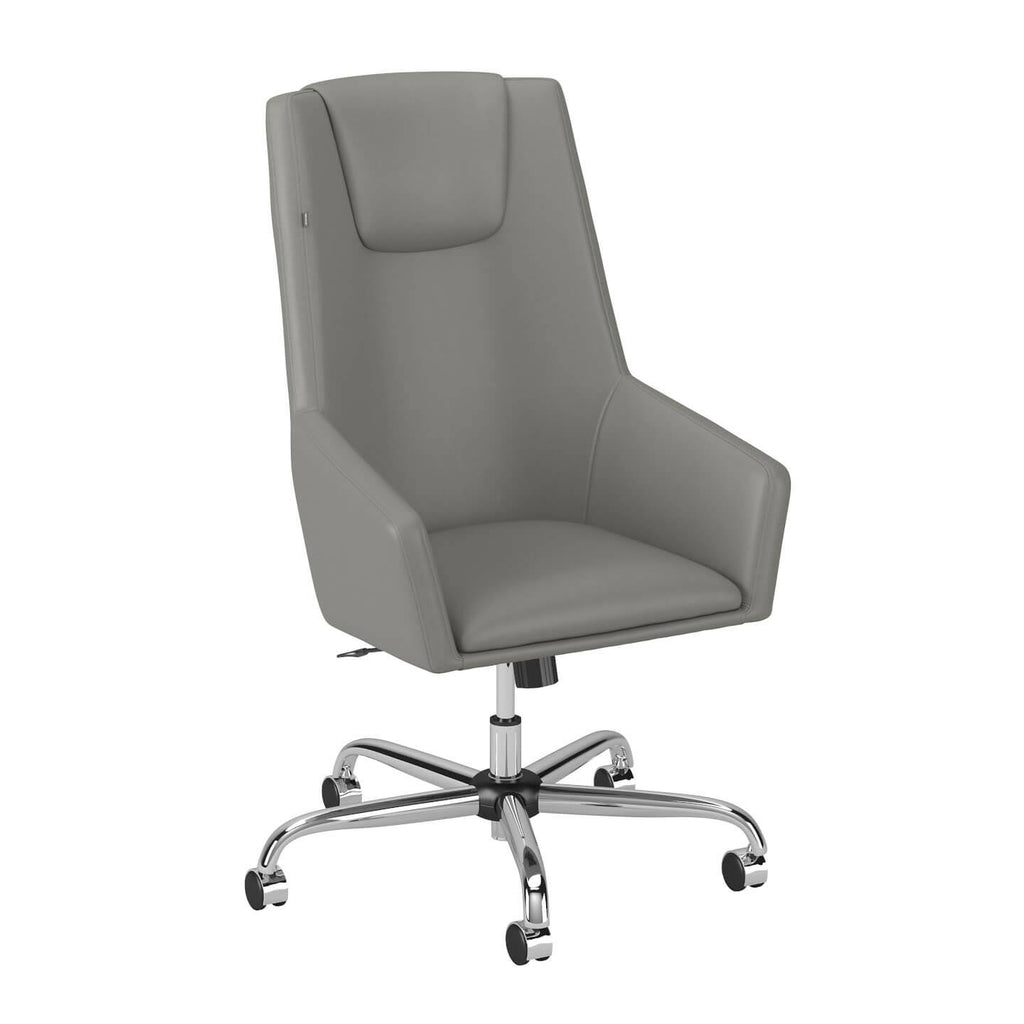 Black Leather Box Chair G112958