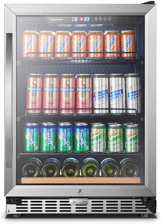 15 Inch Beverage Cooler Refrigerator with Glass Door M48224