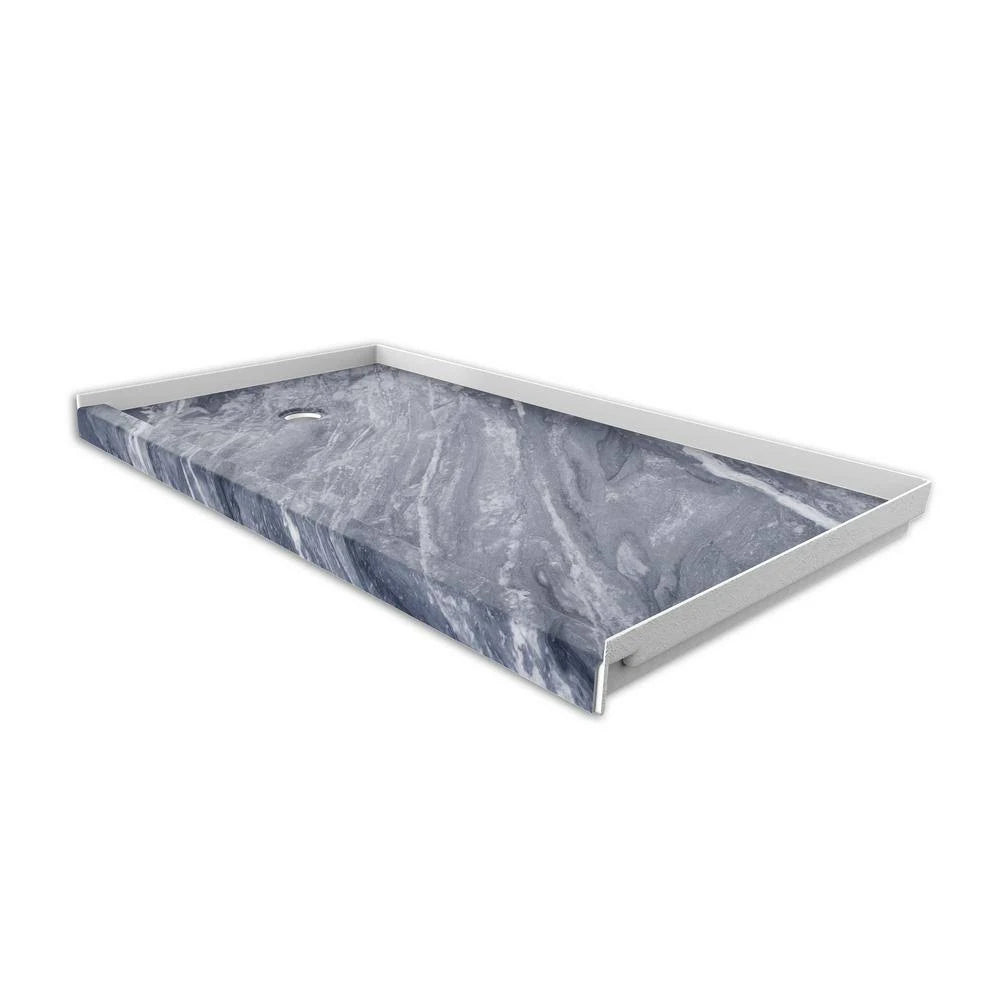 Single Threshold Shower Base with Left Hand Drain W1198
