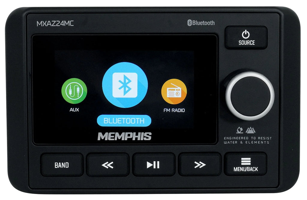2-Zone Marine Bluetooth Receiver with 6.5" Wakeboard Speakers C465
