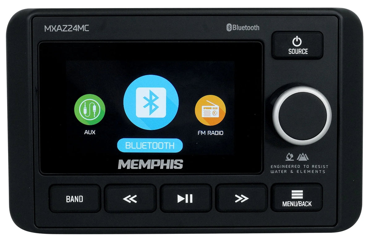 2-Zone Marine Bluetooth Receiver with 6.5" Wakeboard Speakers C465