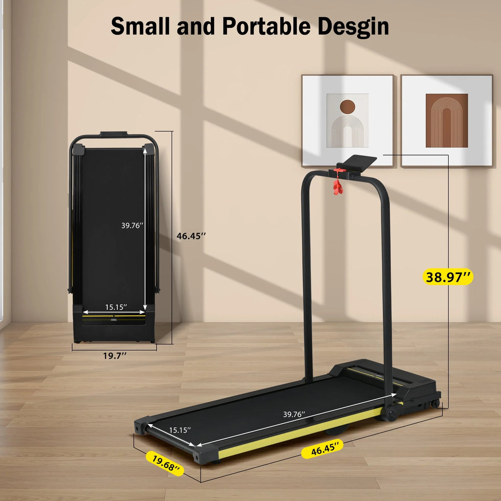 2 in 1 Foldable Treadmill 7.6MPH 2.5HP M31889