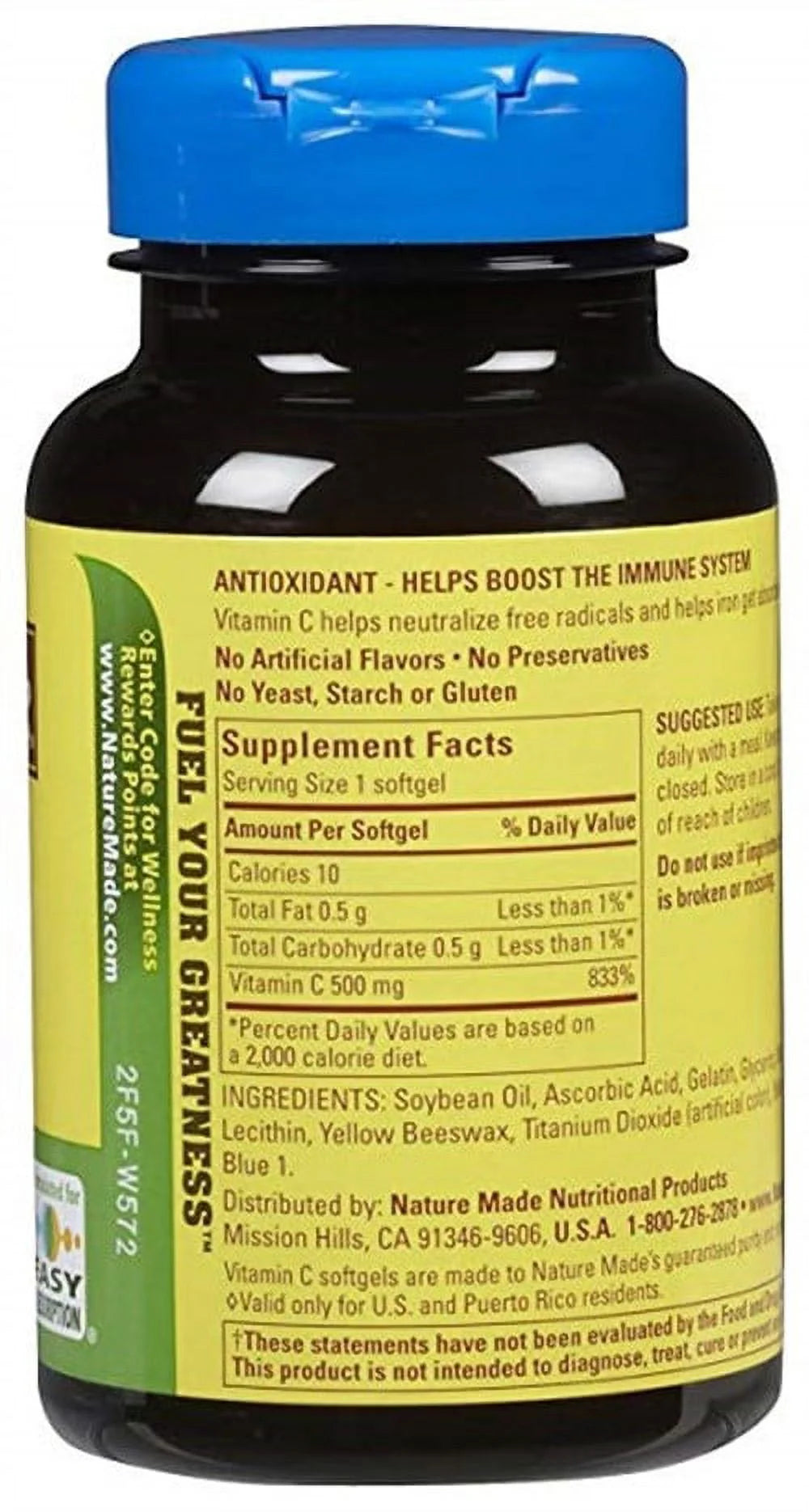 Vitamin C 500 mg Liquid Softgels 60 Soft Gels (Pack of 3) L945